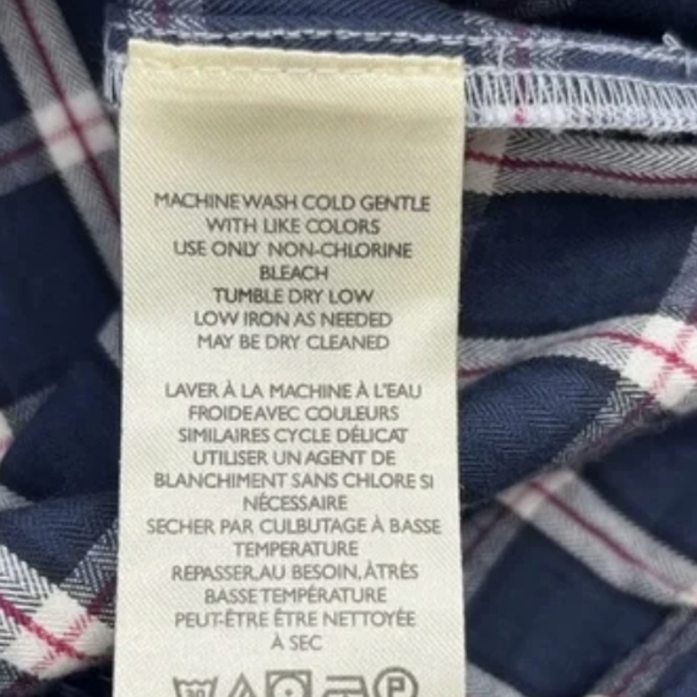 Free People NWOT Argyle Plaid Shirt in Blue-Multi Patchwork sz SML​ - Picture 5 of 12